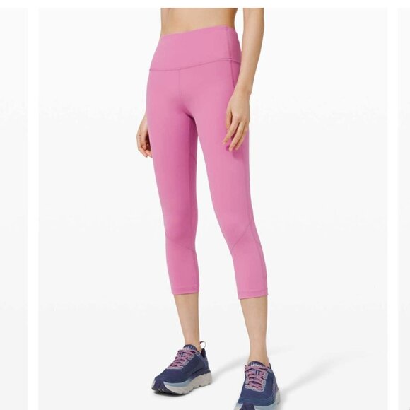 lululemon athletica Pants - Lululemon Pace Rival High-Rise Crop 22" Magenta Glow